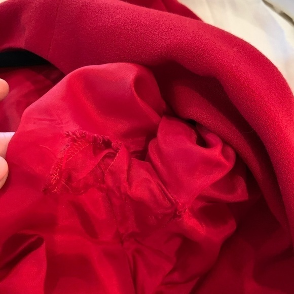 Givenchy Couture Vintage Red Audrey Hepburn Dress S - Picture 14 of 16